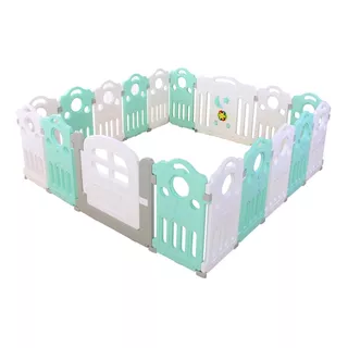 Corral Bebe Musical 16+2 Verde 200x200 Cms