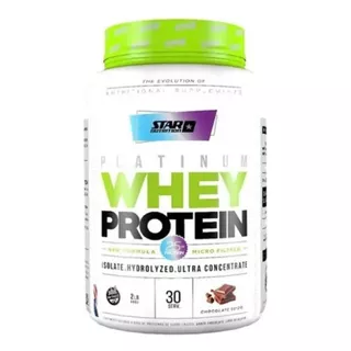 Suplemento En Polvo Star Nutrition  Platinum Whey Protein Proteína Sabor Chocolate Suizo En Pote De 908g