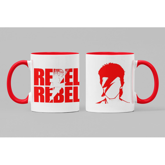 Taza David Bowie Rebel Rebel Bandas De Rock