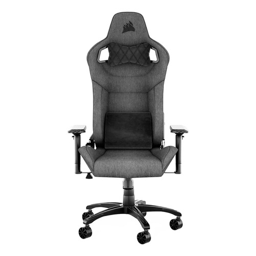 Silla de escritorio Corsair T3 Rush gamer ergonómica  charcoal con tapizado de tela