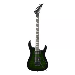 Guitarra Elétrica Jackson Js Series Js32 Dka Dinky De  Choupo Transparent Green Burst Brilhante Com Diapasão De Amaranto