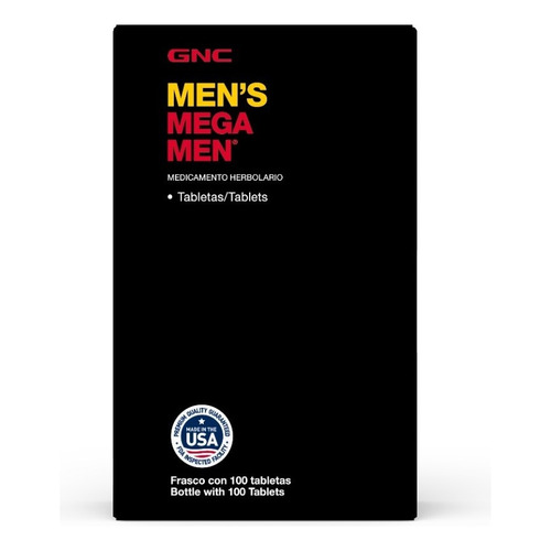 Men's Mega Men 100 Tabs Sabor Sin sabor