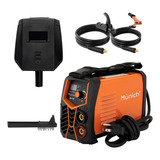 Soldadora Inverter Múnich Mi-130 Naranja Y Negra 60hz 110v