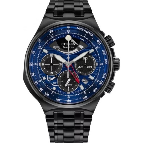 Citizen Black Blue Caliber 2100 Av0097-51l ........ Dcmstore Color de la correa Negro Color del bisel Negro Color del fondo Azul