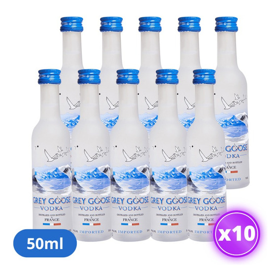 Pack Mini Vodka Grey Goose 50ml X 10 Unidades | Francia