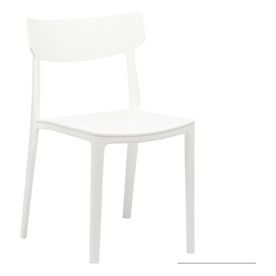 Silla de comedor Rossi Rio, estructura color blanco, 4 unidades