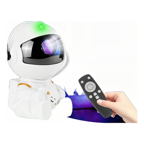 Lampara Led Proyector Astronauta Noche Recargable/8 Colores