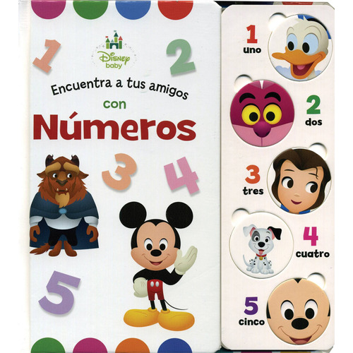 Disney Baby Números, de Rivas, Julio. Serie Disney Baby: Formas Para Buscar Un Amigo Editorial Silver Dolphin (en español), tapa dura en español, 2018