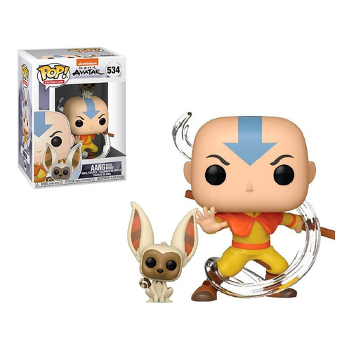 Figura de acción  Aang Con Momo 36463 de Funko Pop! Animation