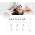 Cubre Colchón Impermeable 1.5 Plazas Protector Capitoneado Blanco Capitoneado 1 1/2 Plaza