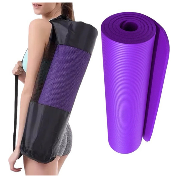 Set Kit X2 Colchonetas Yoga Mat Fitness Antideslizante 10 Mm