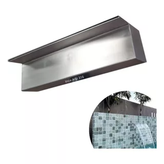 Cascata De Embutir 150cm Inox 316