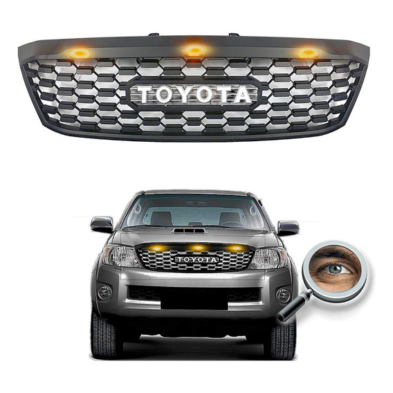 Parrilla Hilux 2006 / 2010 Trd Con Drl Leds  Tuningchrome