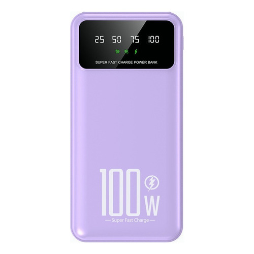 Power Bank SAIVIEK KJ-K70 20000mah Batería Externa 20W Carga Rapida Para Android,iPhone,Cargador Portátil Pila Con dos luces LED,Banco de Energía con 4 Salidas y 2 Entradas(2 USB-A, V8, Tipo C)Violeta