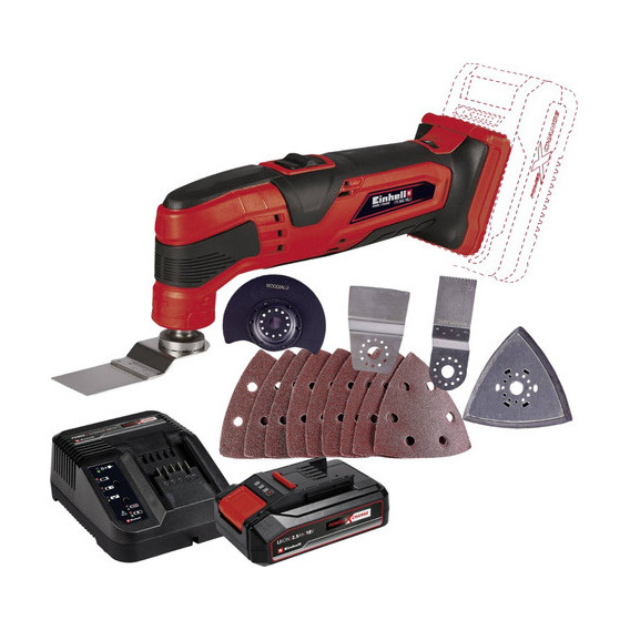 Herramienta Multifunción Einhell  Tc-mg 18 +bat2,5ah +carg