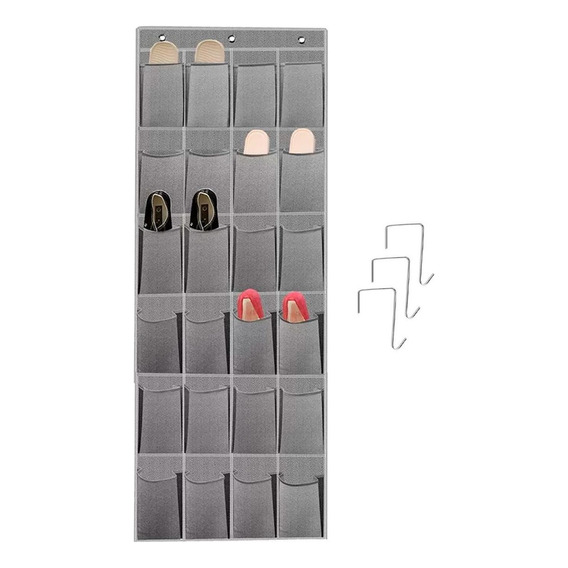 Organizador Zapatos Zapatero Colgante Puerta Closet 24 Pares