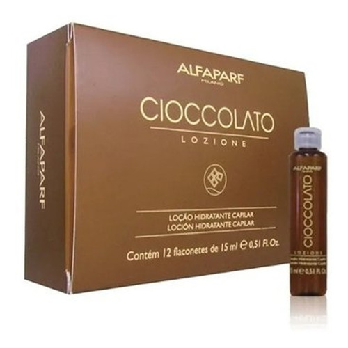 Alfaparf Ampolletas Capilares Hidratantes Chocolate 12 Pzas