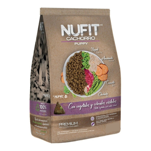Croqueta Alimento Perro Cachorro Premium Nufit By Nupec 4 Kg