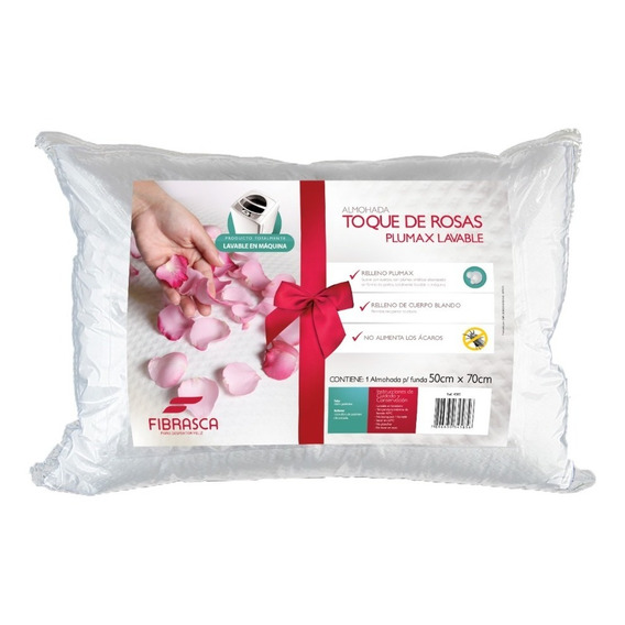 Almohada De Espuma Plumas Lavable Para Sommier Colchon