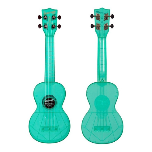 Ukulelen Kala Ka-swf Soprano Waterman Fluorescente Color Azul