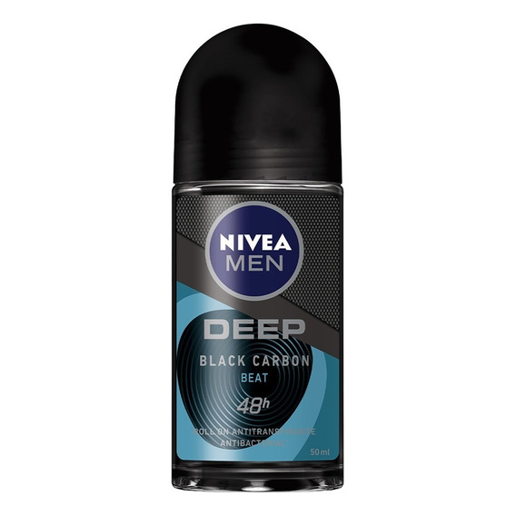 Desodorante Nivea Men Deep Black Carbon Beat Antibacterial 50ml