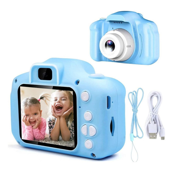 Mini Camara Digital De Fotos Recargable Con Juegos P/niños