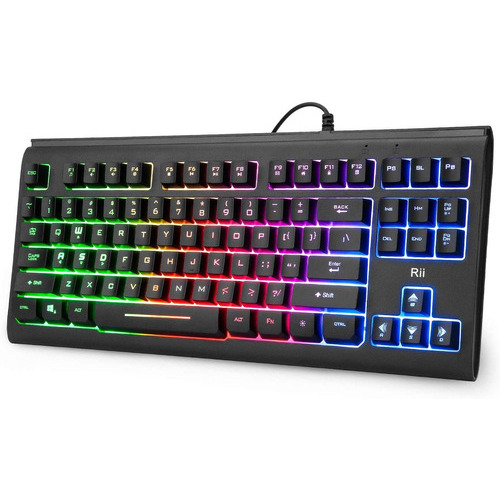 Rii Primer Rgb Compacto Gaming Office Teclado Rk104, Teclado