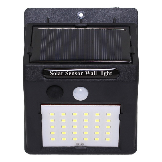 Farol Exterior Led Foco Solar Led Sensor Mov. Y Fotocelula