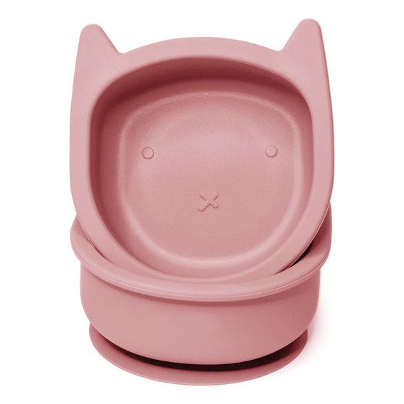 Bowl De Silicona Gatito Antideslizante Con Sopapa Bebe Plato