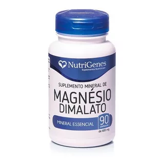 Magnésio Dimalato 90 Cápsulas Mineral Essencial - Nutrigenes