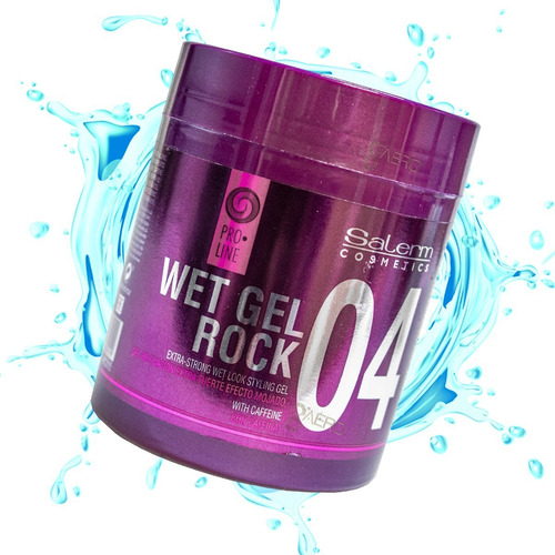 Salerm Wet Gel Rock 04 Strong Hold Proline Efec Mojado 500ml