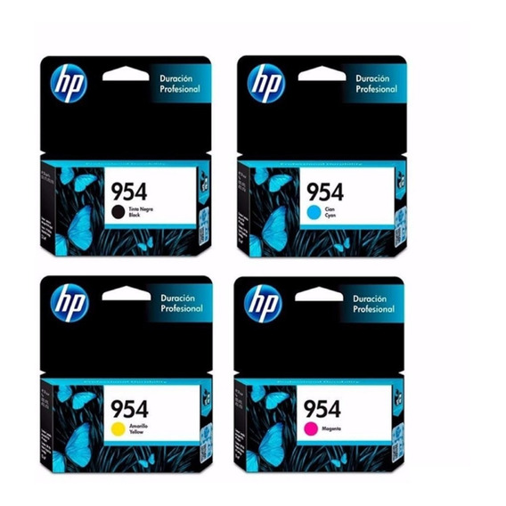 Cartucho Hp 954 Negro + 954 Colores 7740 7720 8710 Combo