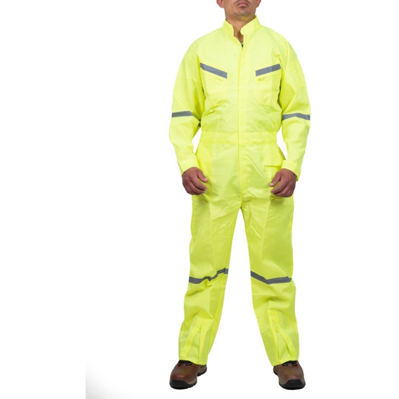 Overol Poplin Fluor - Calidad Premium - Reflectante - Leyad