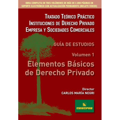 Guia De Estudios: Elementos Basicos De Derecho Privado Volumen 1, De Roitbarg, Marcelo Ricardo. Editorial Errepar, Tapa Blanda En Español, 2011