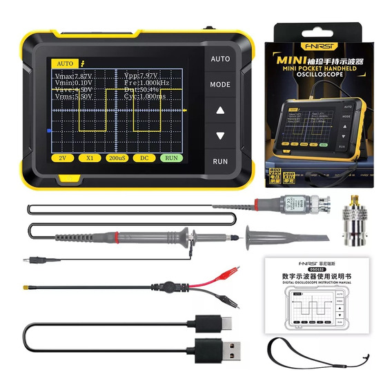 Miniosciloscopio portátil Dso152 con sonda X10 P6100