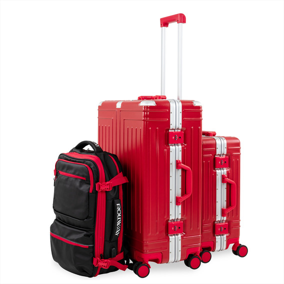 Set Maletas Equipaje Viaje Candado Tsa Antirrobo Y Mochila