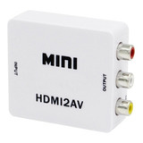 Conversor Hdmi A Rca Av Adaptador Full Hd 1080p Y 720p A Av