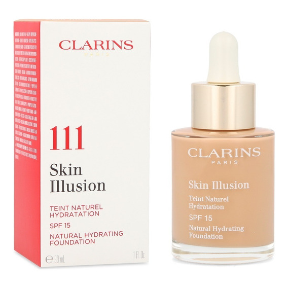 Base de maquillaje en fluido Clarins Skin Illusion Sin Illusion tono 111 auburn - 30mL 0.13kg