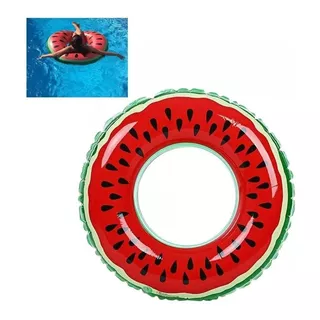 Flotador Inflable Sandía 90 Cm Piscina Swing Ring Watermelon