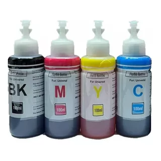 Pack Tinta Universal Dye Compatible Con Todas Las Marcas