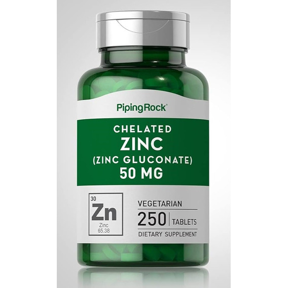 Zinc Gluconato 50mg 250 Tab - Unidad a $252