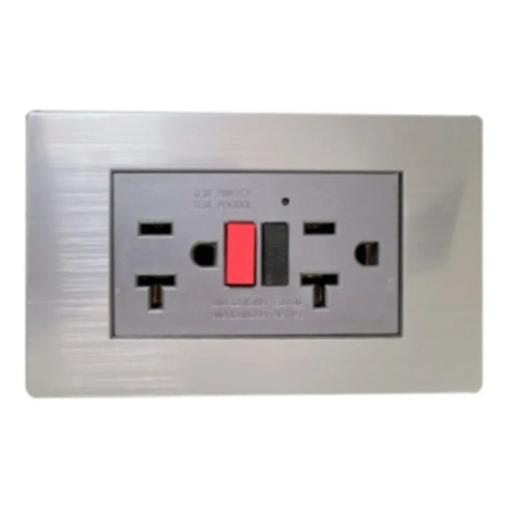 Toma Corriente Doble Gfci Acero Inox 20a Interior Exterior