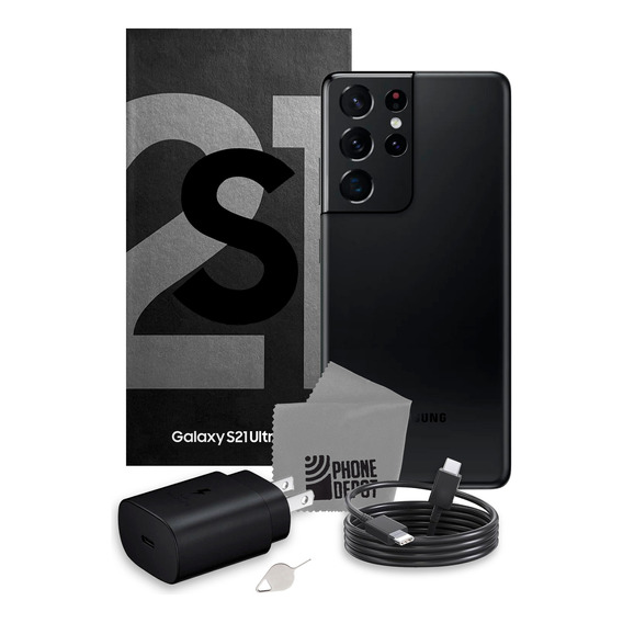 Samsung Galaxy S21 Ultra 5g 256 Gb 12gb Ram Negro Con Caja Original