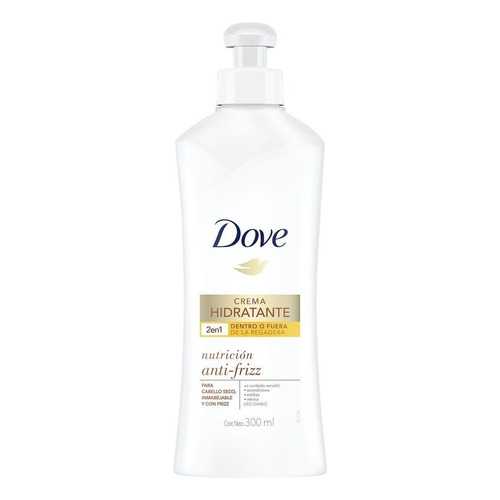 Crema Hidratante Para Peinar Dove Nutrición Anti-frizz 300ml