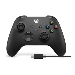 Controle Joystick Sem Fio Microsoft Xbox Qat-00001 Carbon Black Carbon Black