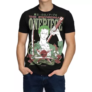 Camisa Camiseta One Piece Zoro Animes Masculina E Infantil