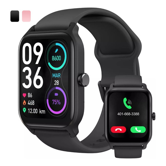 Smartwatch Mujer Hombre Reloj Inteligente Bt Llamadas Alexa 