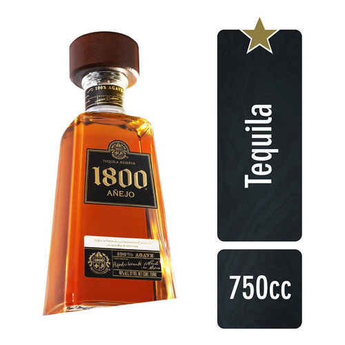 Tequila 1800 Añejo 750 Estampil