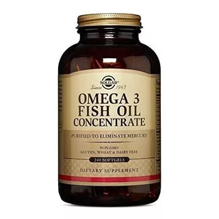 Solgar  Omega-3 Fish Oil Concentrate, 240 Softgels