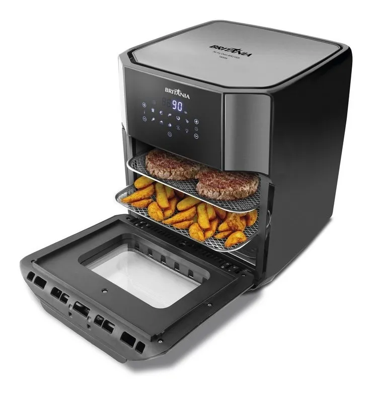 Fritadeira Air Fry Oven Bfr2100p 12 Litros 1800w Britânia Cor Preto 220v